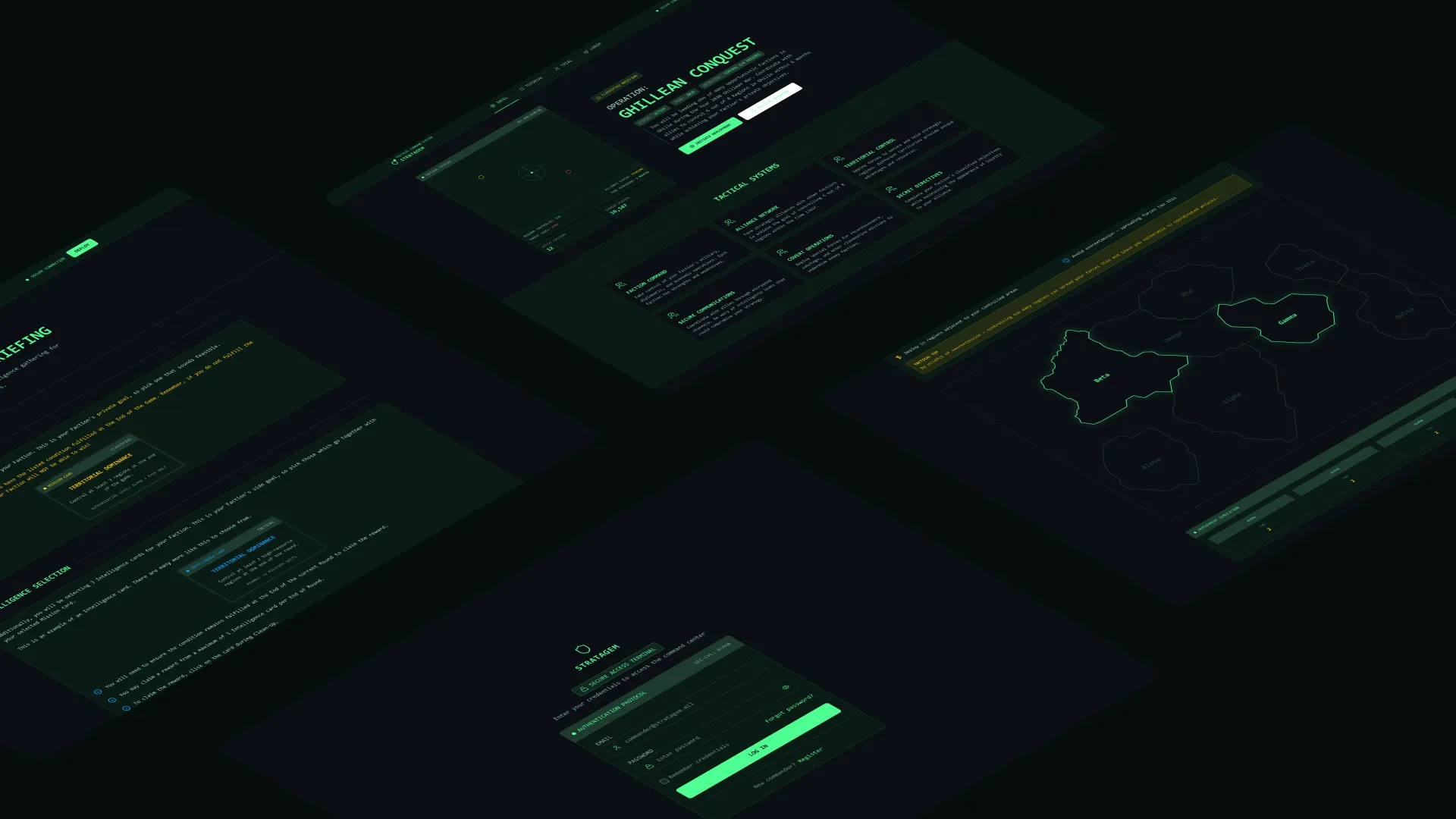 Stratagem online game platform interface